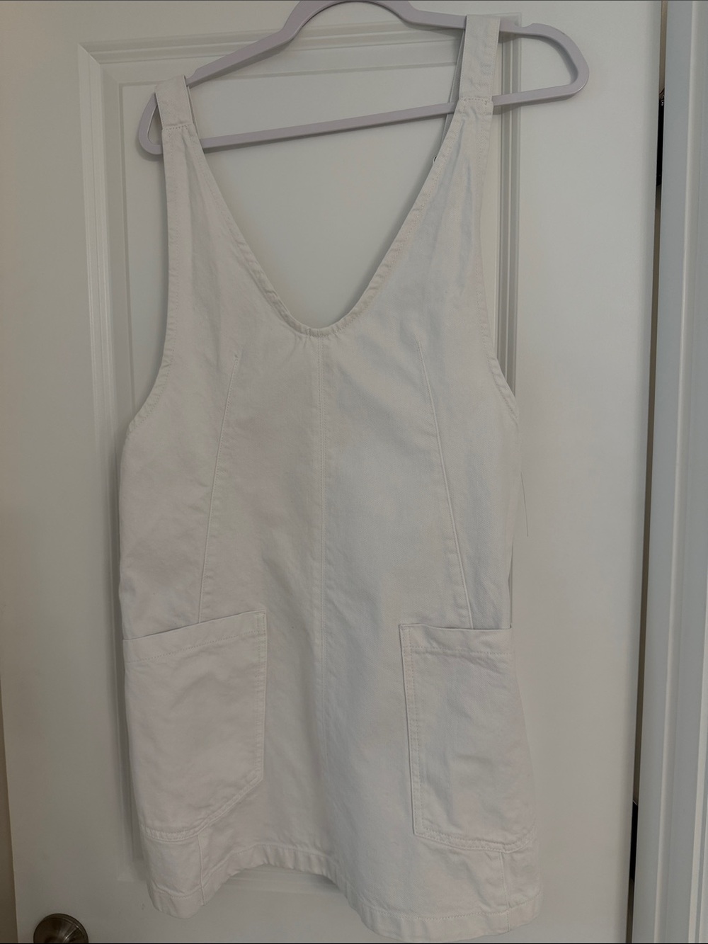 We The Free white Pinafore Dress